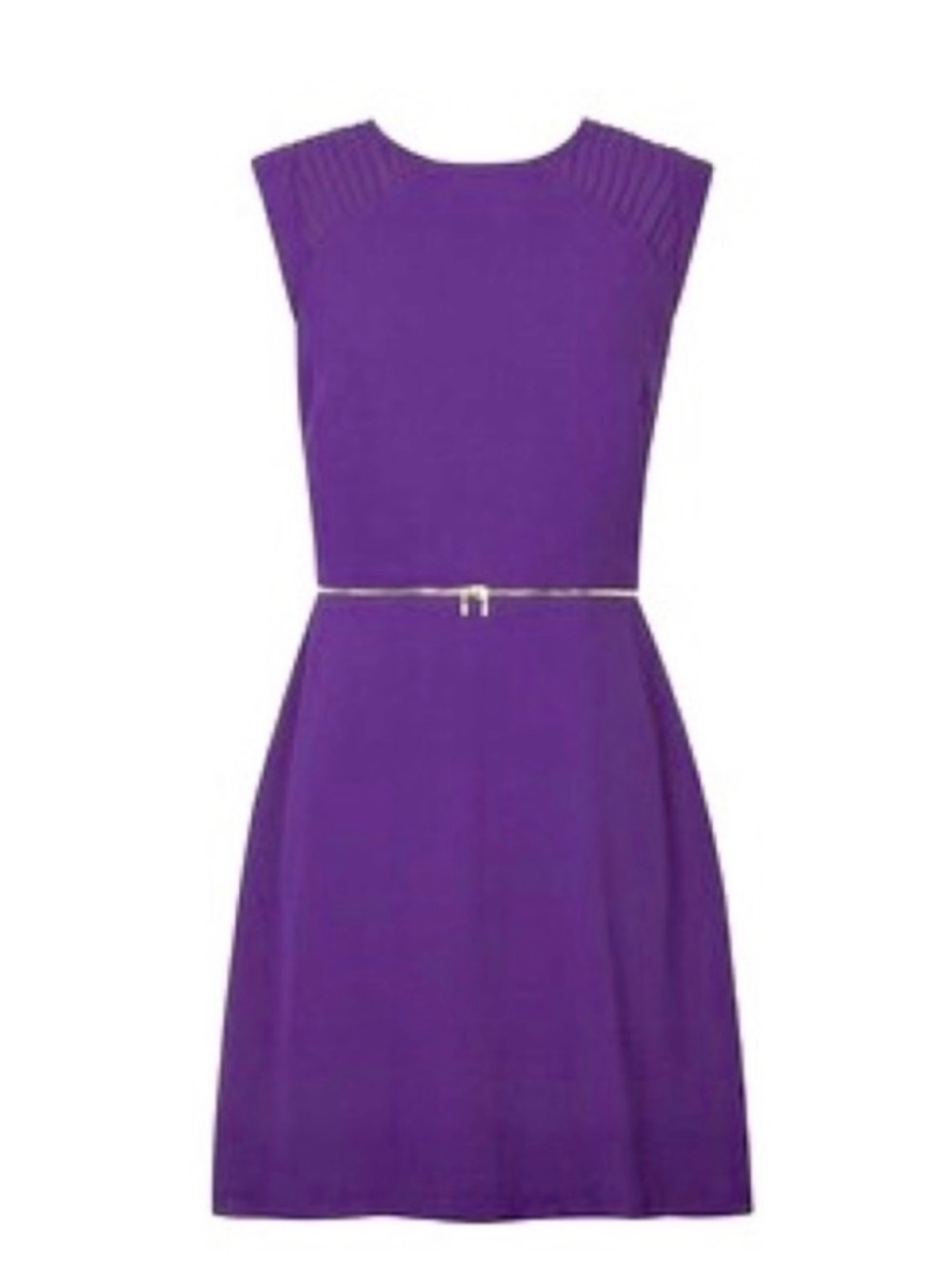 SANDRO PARIS | Purple Sleeveless Sheath Dress with Zipper Waist Women’s Size 8 - Picture 2 of 12